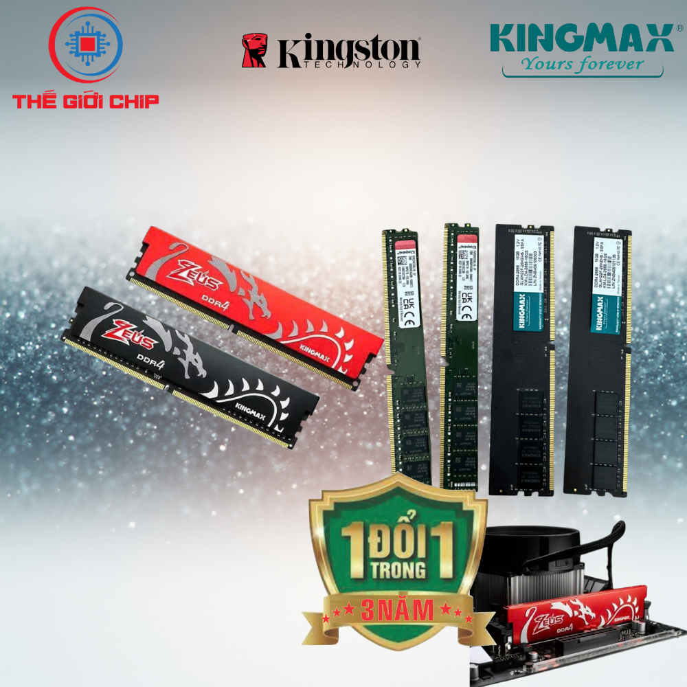 Ram Kingmax Zeus 16GB (1x16GB) DDR4 bus 2400Mhz/2666Mhz/Kingston 16G/3200 I 36 เดือนโดยซัพพลายเออร์