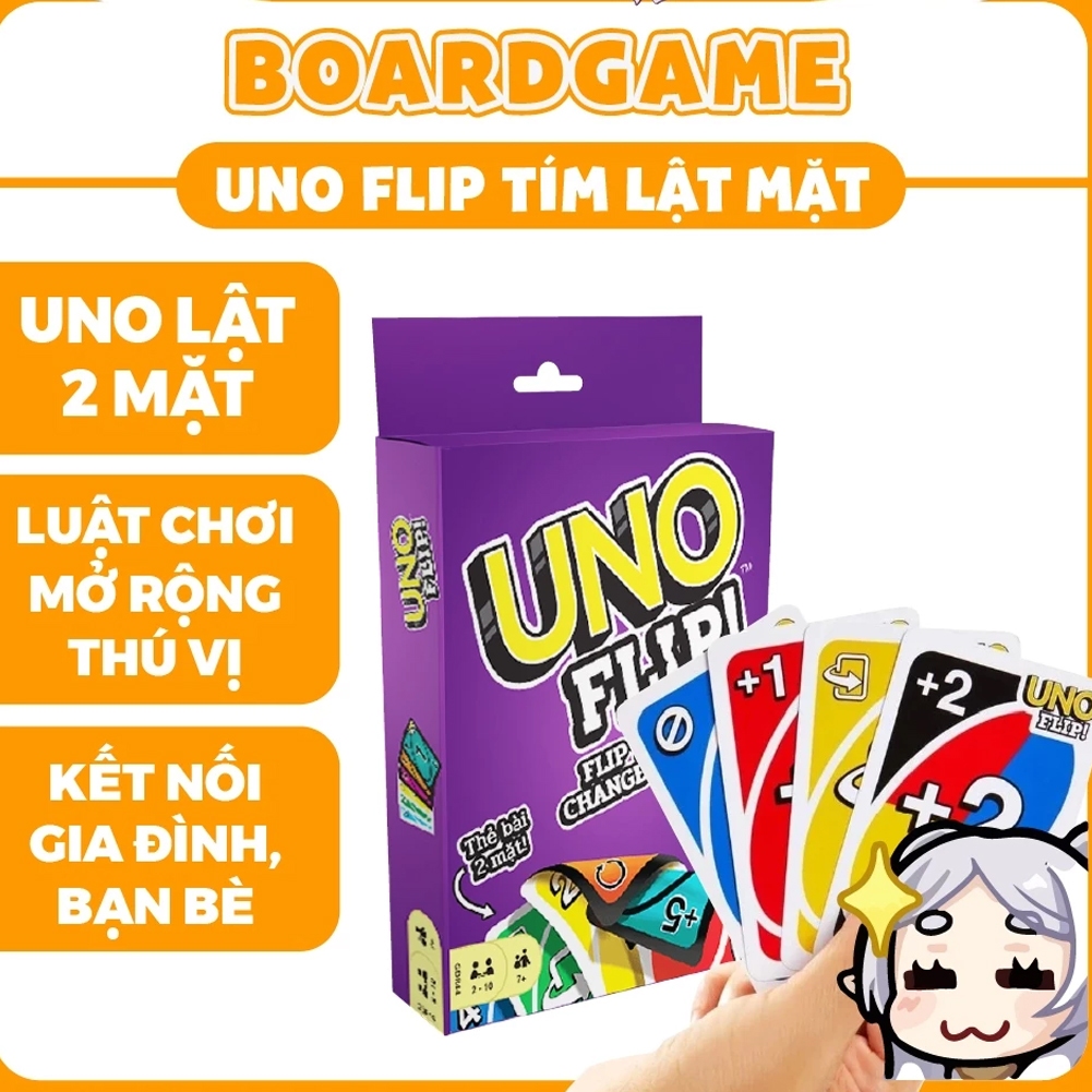 UNO FLIP Deck สงครามสองด้านขยาย Uno Cards กฎเกมที่น่าสนใจเพื่อความบันเทิงกับเพื่อน