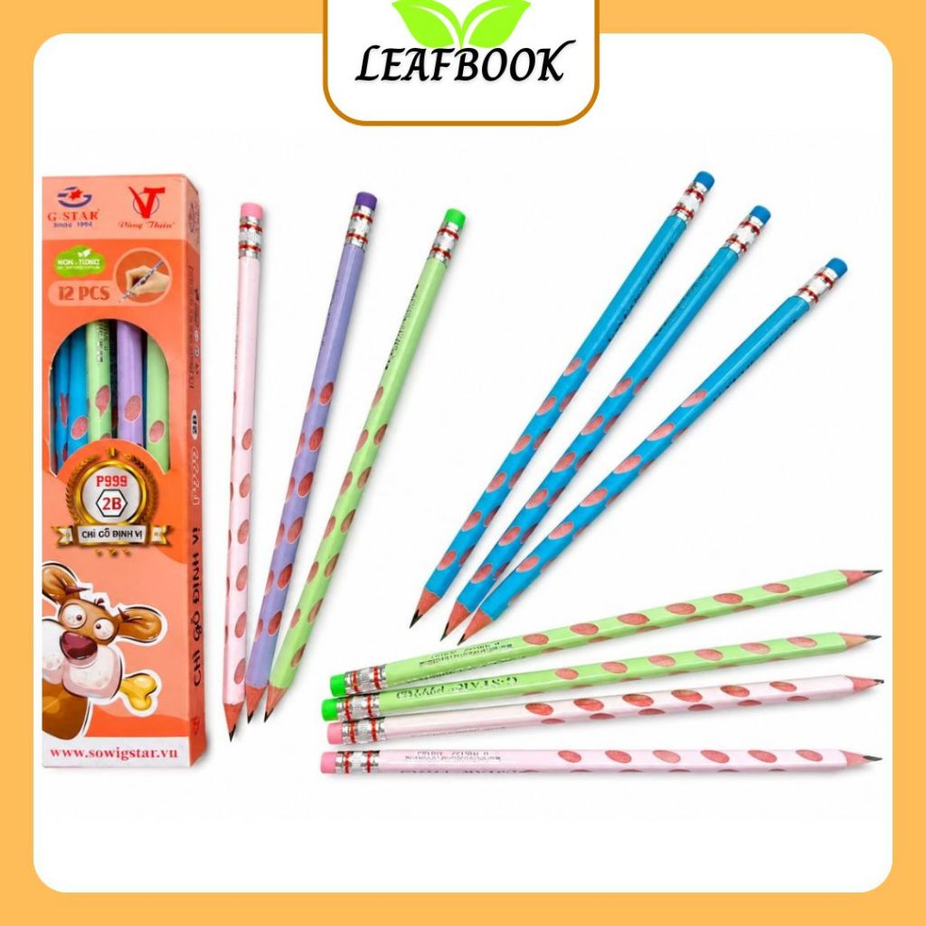 LEAFBOOK 2B G-Star/ Gstar P 999 Handle Positioning Pencil ช่วยถือปากกาที่ถูกต้องโดยไม่ทําให้มือยาง -