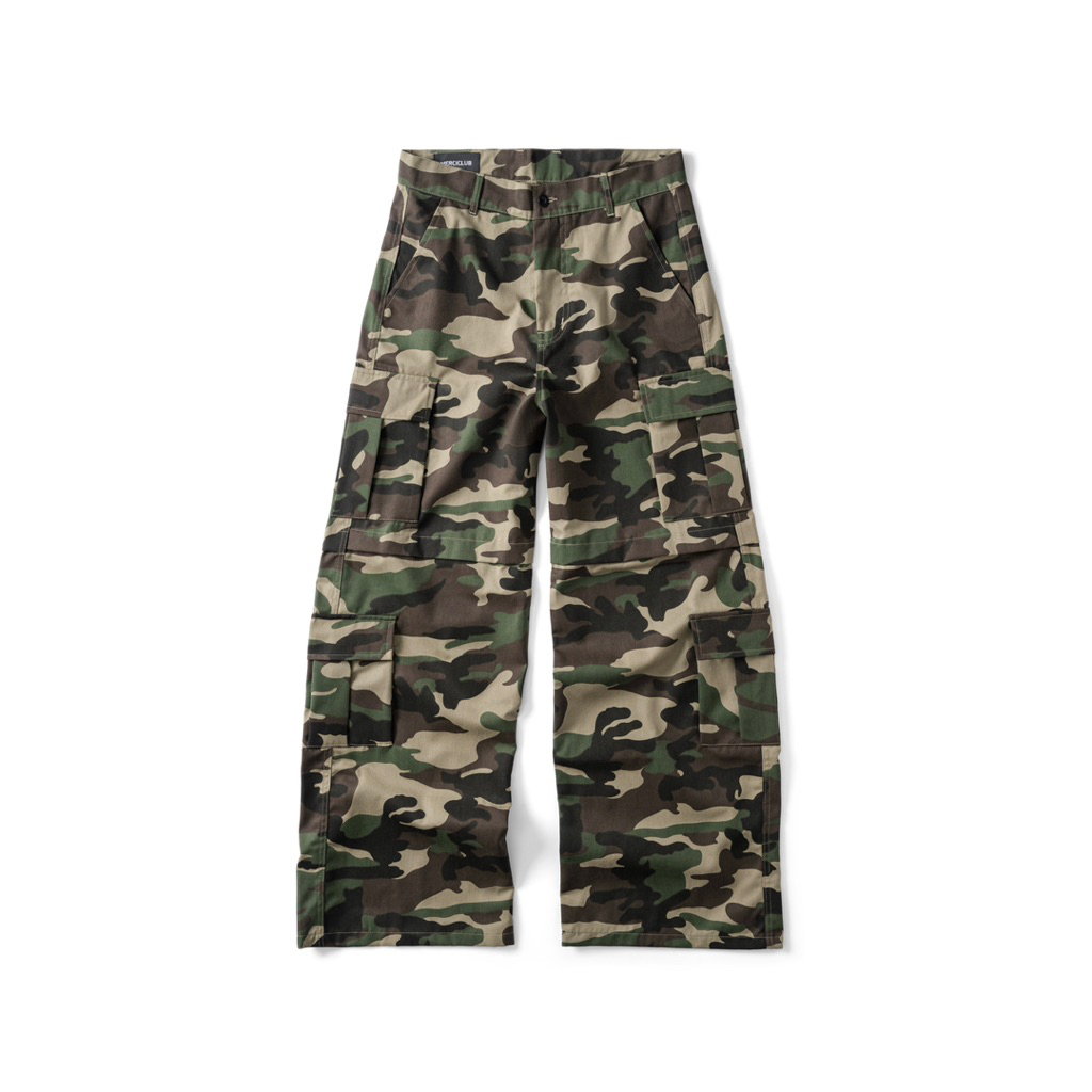 กางเกง MRI SLIT CAMO CARGO / BOX POCKET