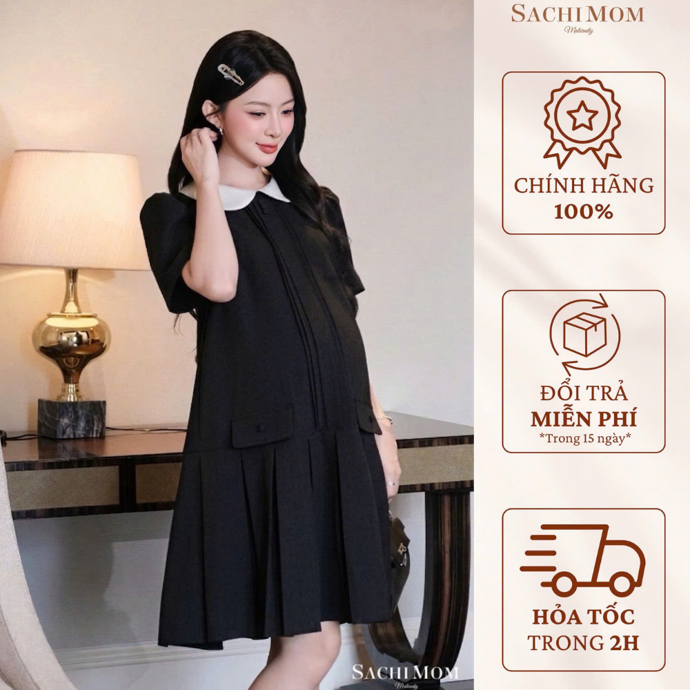 SACHIMOM Gown DRESS - CARLYN DRESS จีบสํานักงาน