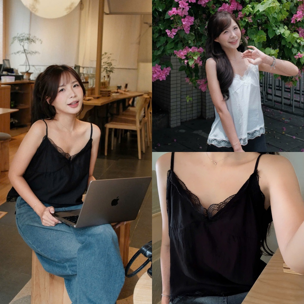 Lara Top (TSW) เสื้อกล้ามคอเต่าลูกไม้ผู้หญิง