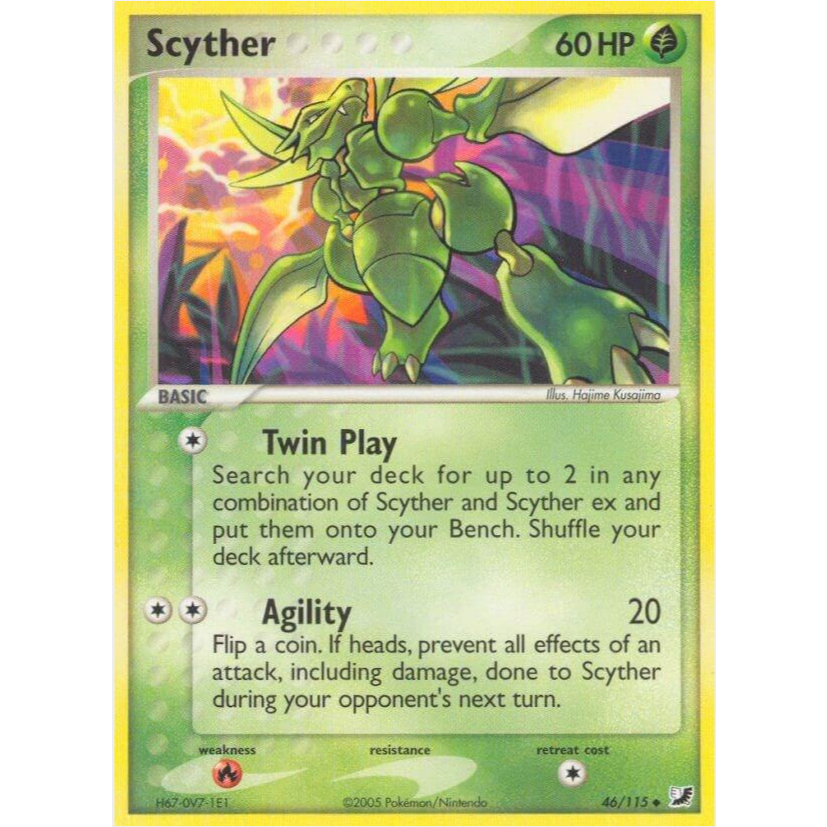 [การ์ดโปเกมอน TCG] Scyther 46/115 Scyther 46/115