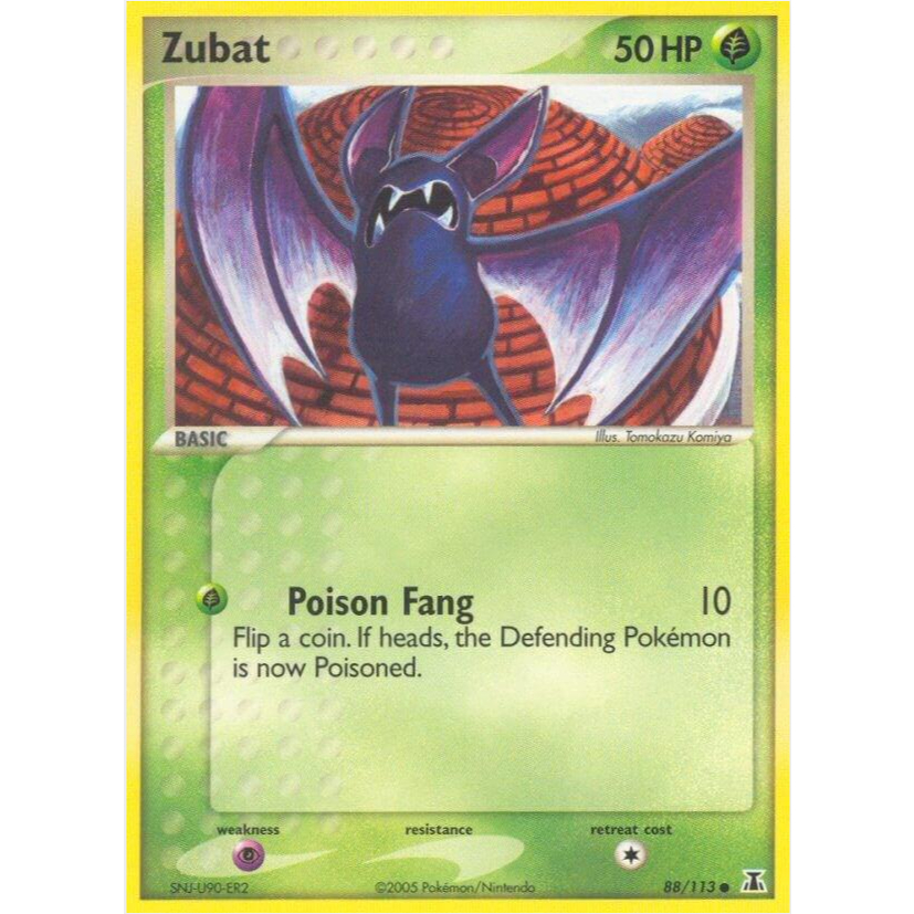 [การ์ดโปเกมอน TCG] Zubat 88/113 ทั่วไป