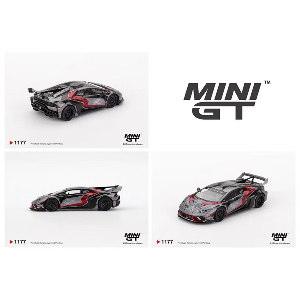 Mini GT- 1177 LB WORKS LAMBORGHINI HURAGT RONIN HANDLE – สีเทา