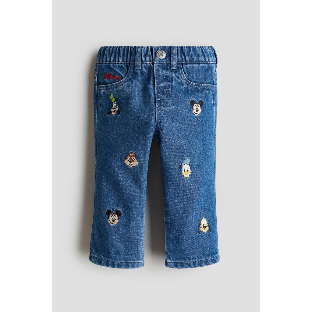(FORM TO) กางเกงยีนส์มิกกี้เมาส์ H&M HM สําหรับเด็ก 6m-4y