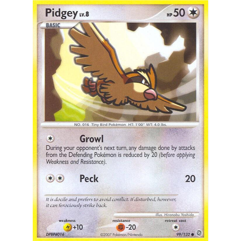 [การ์ดโปเกมอน TCG] Pidgey 99/132 ทั่วไป