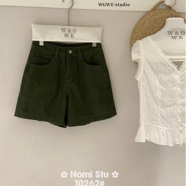 WGWE• กางเกงขาสั้นธรรมดา 10262 wgwe 2 สี QC ไซส์ SM