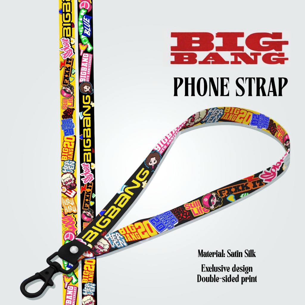 Landyard BigBang, สายรัดโทรศัพท์ BigBang, สายรัดป้ายชื่อ BigBang