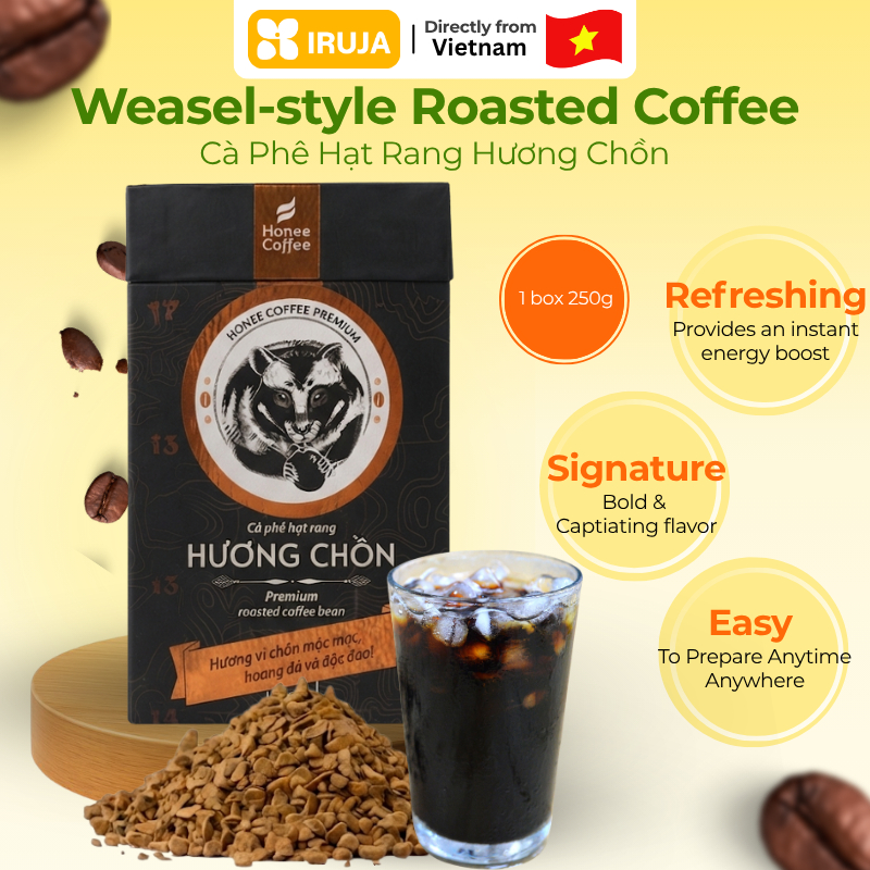 [IRUJA VIETNAM] BEAN COFFEE WEASEL FLAVOR VANG BAN ME 250G