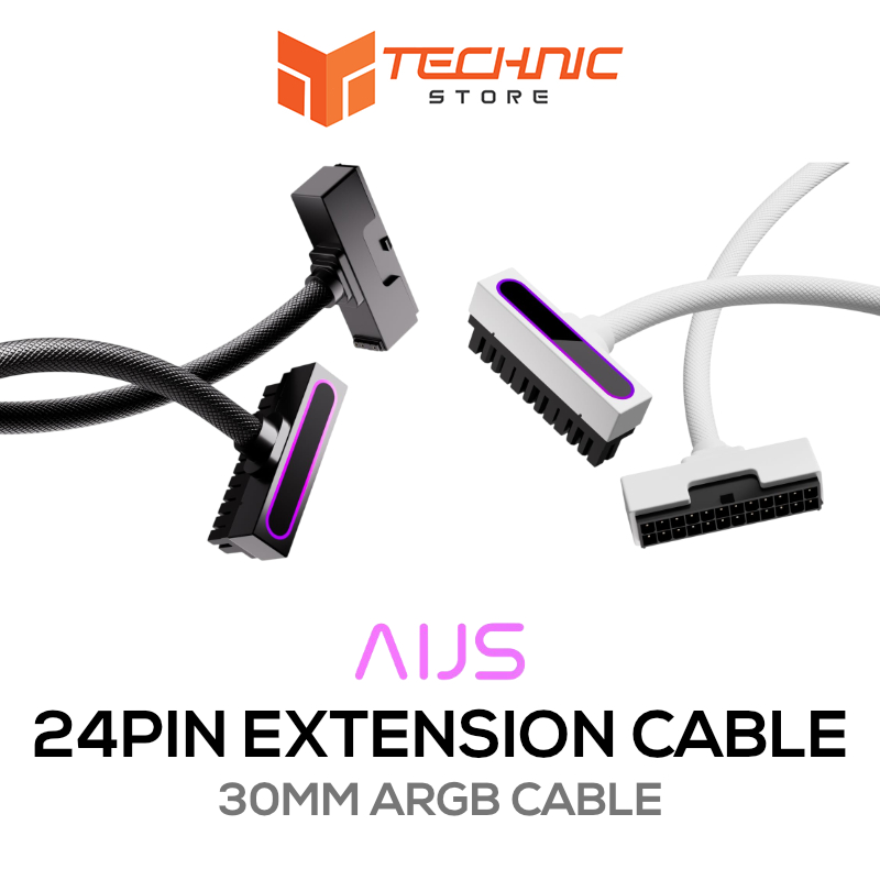AIJS 24PIN EXTENSION ARGB EXTENSION สายไฟ