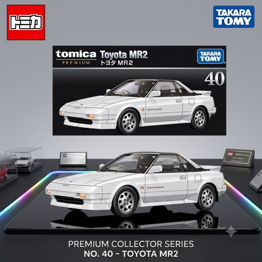 Tomica Premium No.40 Toyota MR2 (SW20) โมเดลรถ Takara Tomy