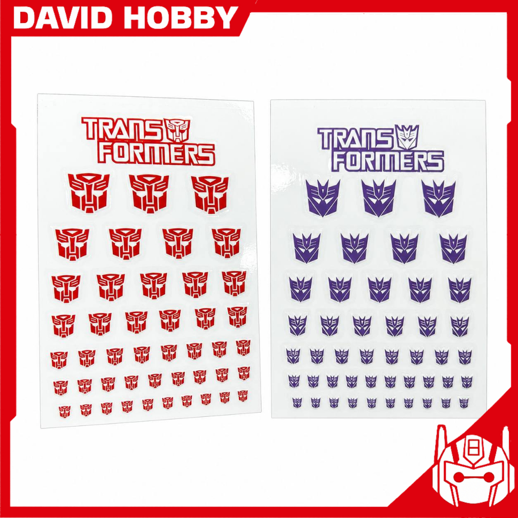 สติ๊กเกอร์โลโก้ Transformers Autobot Decepticon