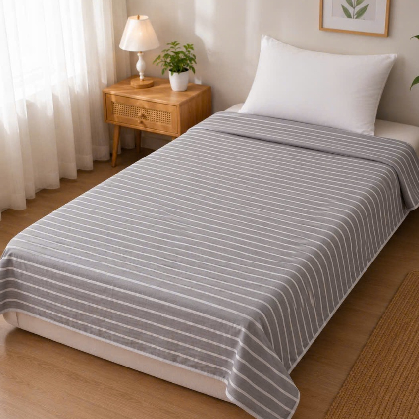 TAKARA BAMBOO FIBER COTTON BLANKET SIZE 1M4X2M - SOFT COTTON BLANKET สําหรับ 4 ฤดูกาล