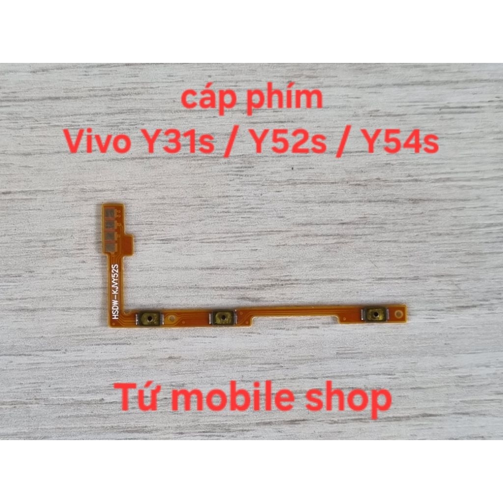 ปุ่มเปิดปิดและสายกุญแจปรับระดับเสียงสําหรับ Vivo Y31s, Vivo Y52s, Vivo Y54s (ส่วนประกอบ OEM)
