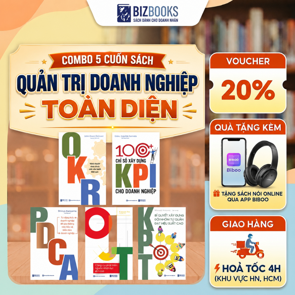 หนังสือการจัดการธุรกิจที่ครอบคลุมชุด KPI, OKR, PDCA, KPT, OJT - ช่วยเพิ่มประสิทธิภาพค่าใช้จ่ายเพื่อ 