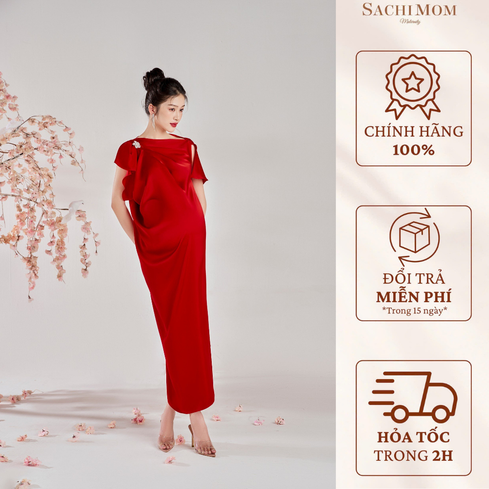 SACHIMOM Gown DRESS - ROSA DRESS Rhinestone Party Gown