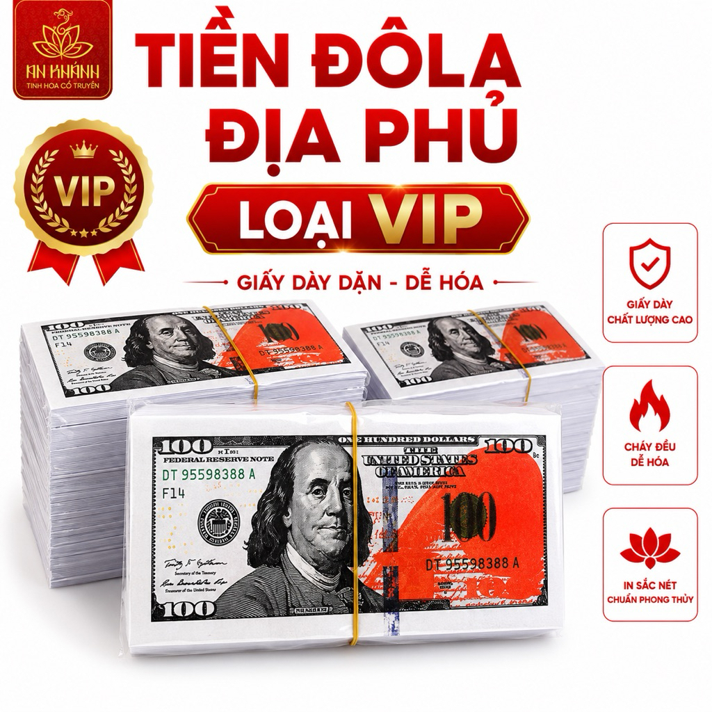 Dollar Money Vip Type Glossy Bag, Hell Money, หนาและสวยงาม Votive Money