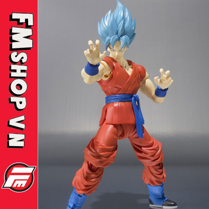 (2ND) CHARACTER MODEL SHF DRAGON BALL Z RESURRECTION F SON GOKU SSJ BLUE