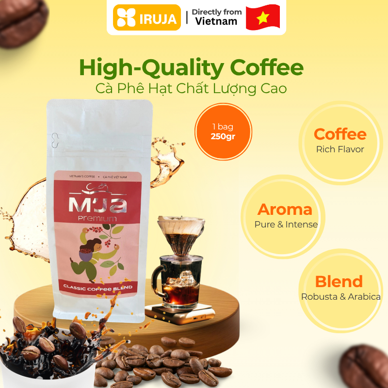 [IRUJA VIETNAM] BEAN COFFEE CLASSIC MOUNTAIN'S LEGEND 250G