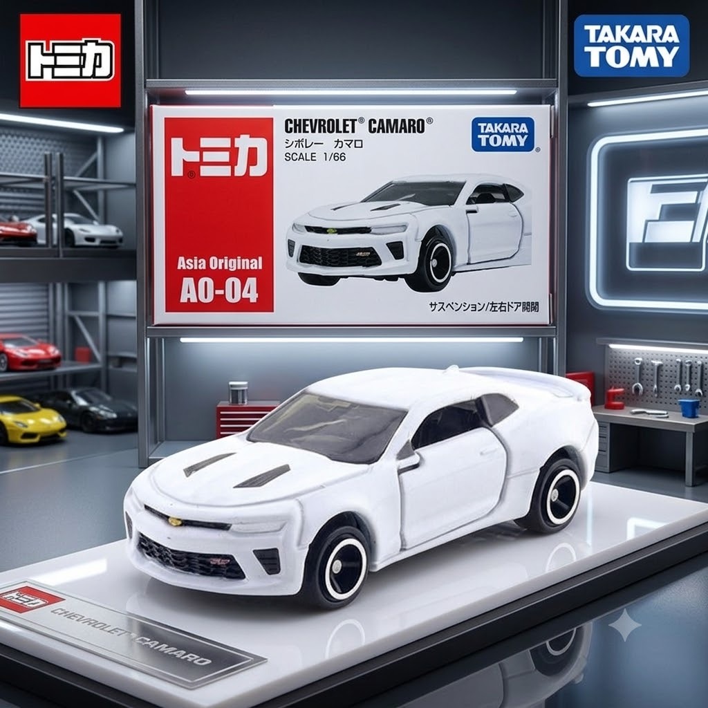Tomica Asia Original AO-04 Chevrolet Camaro Takara Tomy Car Model