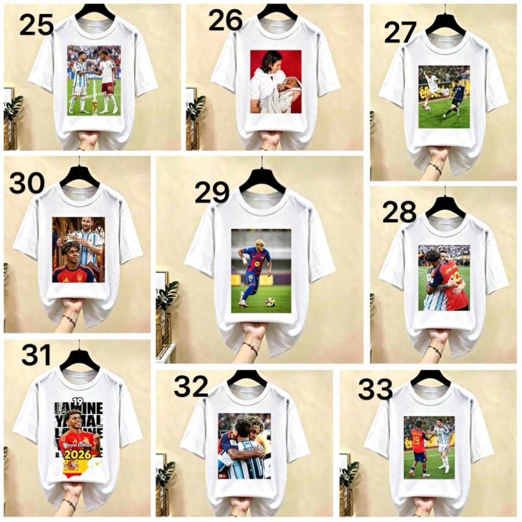 เสื้อยืดลามีน Yamal 33 แบบ / Lamine yamal blazer / เสื้อนักฟุตบอลลามีน ยามาล