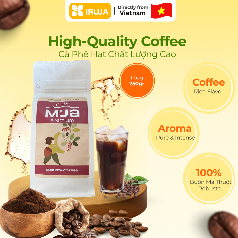 [IRUJA VIETNAM] BEAN COFFEE ROBUSTA MOUNTAIN'S LEGEND 250G