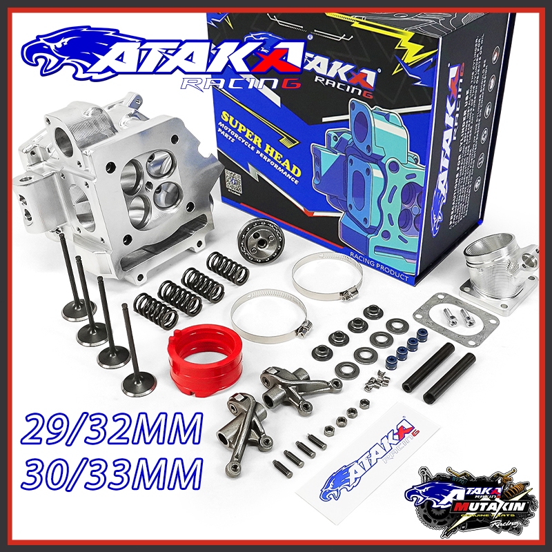 ATAKA รูปแบบคลื่น ชุดฝาสูบเวฟ 4 วาล์ว การดัดแปลง SPARK135 For WAVE125 20/23 21/24 22/25 25/28 ไม่รวม