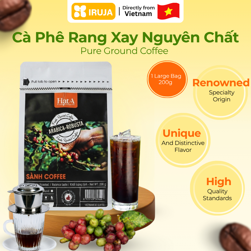 [IRUJA VIETNAM] GROUND COFFEE SANH HATA 200G
