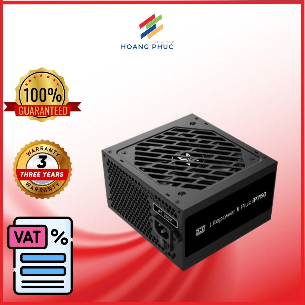 Xigmatek Litepower II Plus iP750 แหล่งพลังงานคอมพิวเตอร์ (600W, 240V) - สินค้าของแท้ 3 ปี