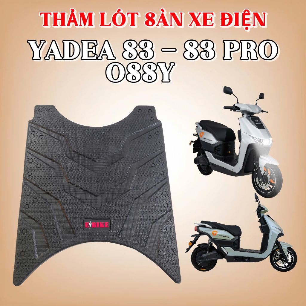 Yadea s3 Yadea s3 - s3 pro - พรมปูพื้นรถยนต์ไฟฟ้า yadea ossy ยางยืดหยุ่นสีดําคุณภาพสูง