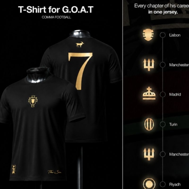 PONG Football Style เสื้อยืดผู้ชาย เสื้อยืด CR7 โรนัลโด้ กีฬา คอกลม ผ้าคอตตอน MAX_00650