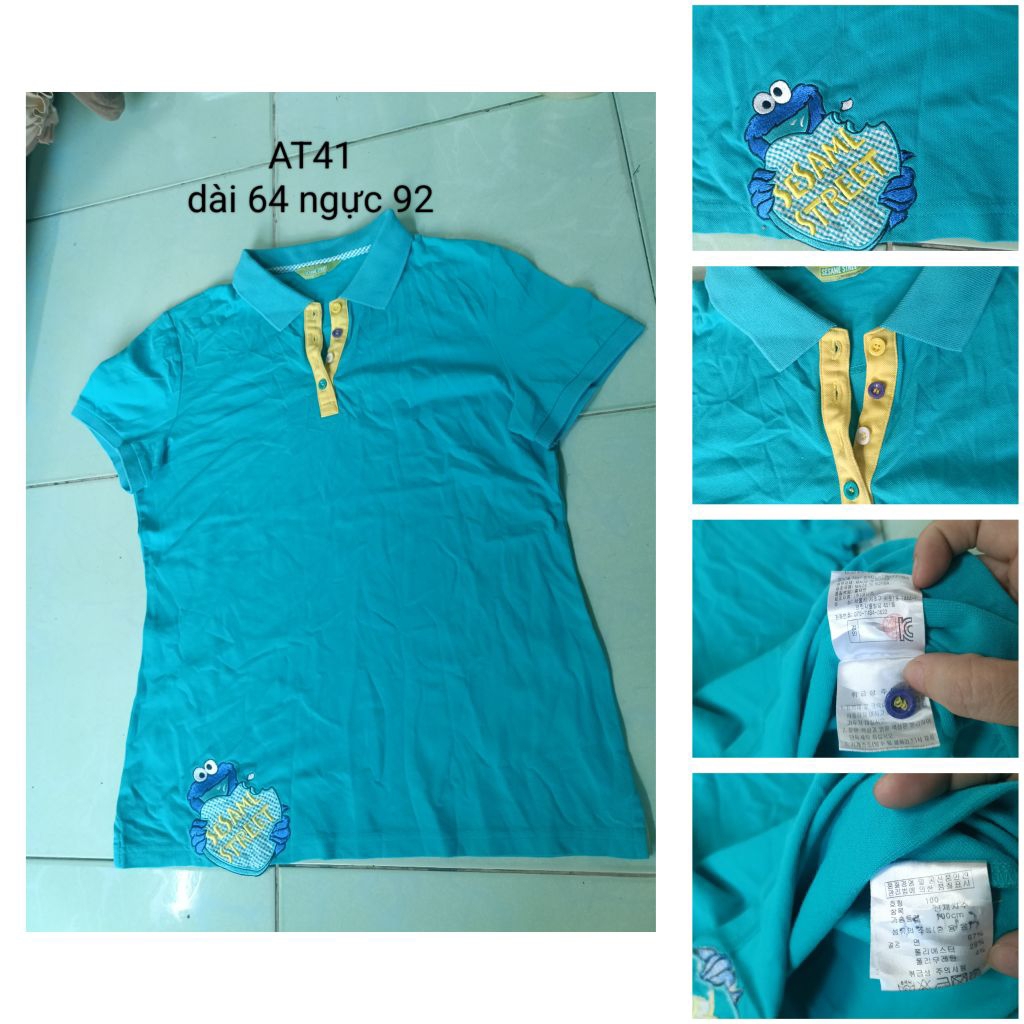 AT41 SESAME STREET VINTAGE POLO SHIRT (ผลิตในเกาหลี)