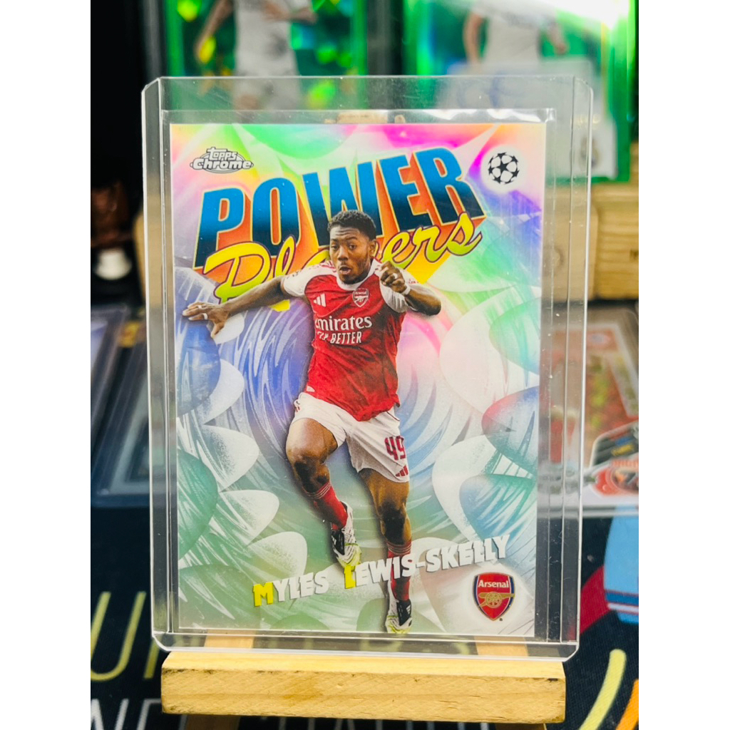 Myles Lewis Skelly Arsenal Power Players Topps Chrome UCC 2025/26 การ์ดฟุตบอล