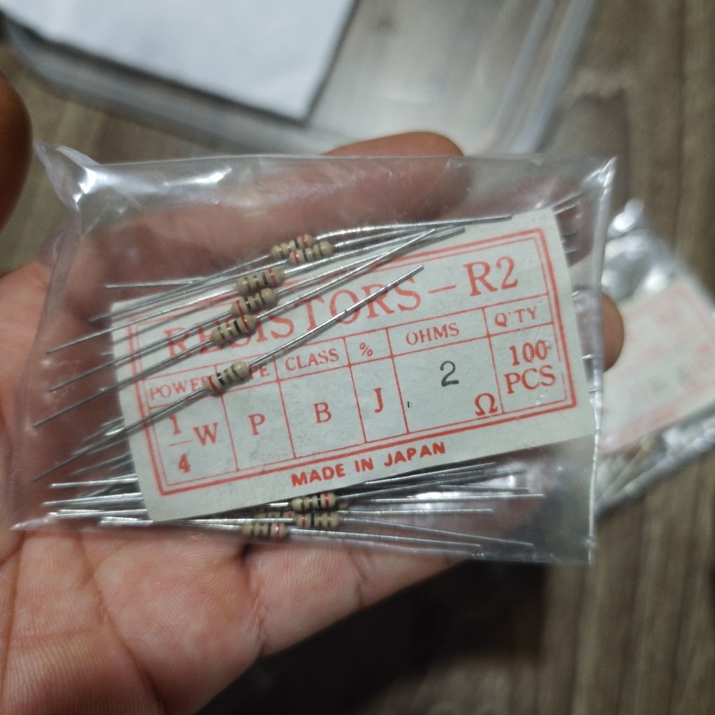 ​[Combo of 10] Resistor 1r 1.1r 1.2r 1.3r 1.5r 1.6r 1.8r 2r 2.2r 2.4 - Made in Japan - NOS Akhabara 