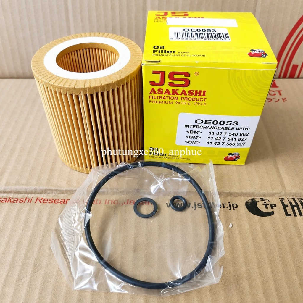 กรองน้ํามันเครื่องสําหรับเครื่องยนต์ BMW N20, N26 2.0L, เครื่องยนต์ N52, N53, N54, N55 3.0L X3, X4, 