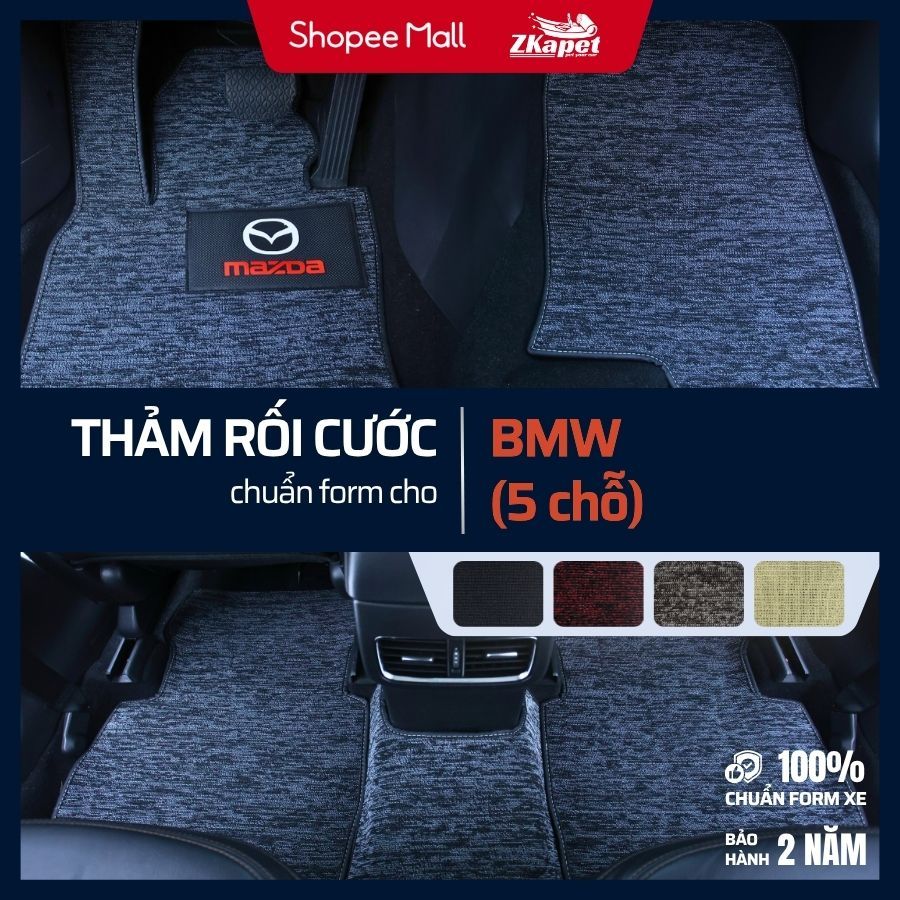 พรมปูพื้นรถยนต์แบบมาตรฐาน BMW X6, BMW M3, BMW M6 (5 ที่นั่ง) ZKAPET