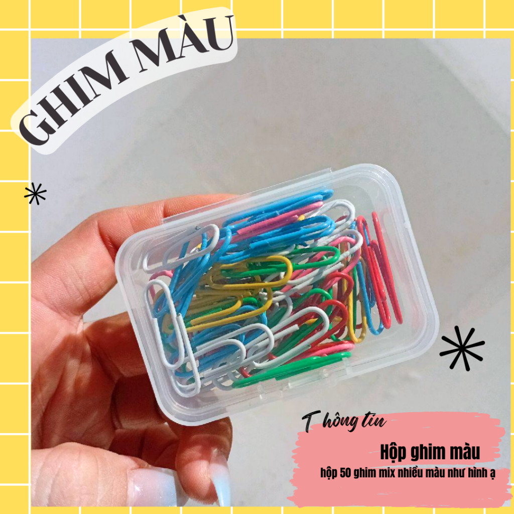 กล่อง 50 พิน หมุดเอกสาร บัตร decore แพ็คเกจตกแต่ง............