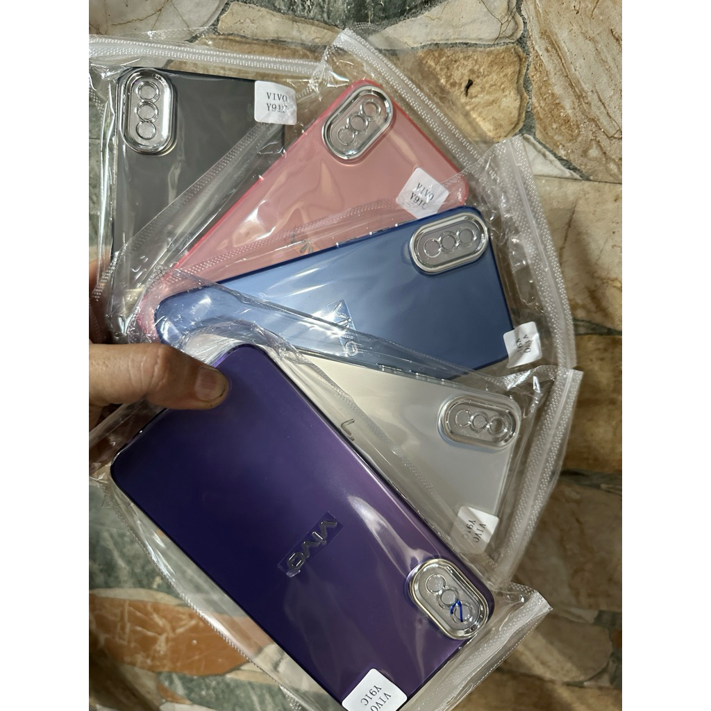 เคสยืดหยุ่น Vivo Y91C / Vivo Y93 ด้านหลังพลาสติกด้าน