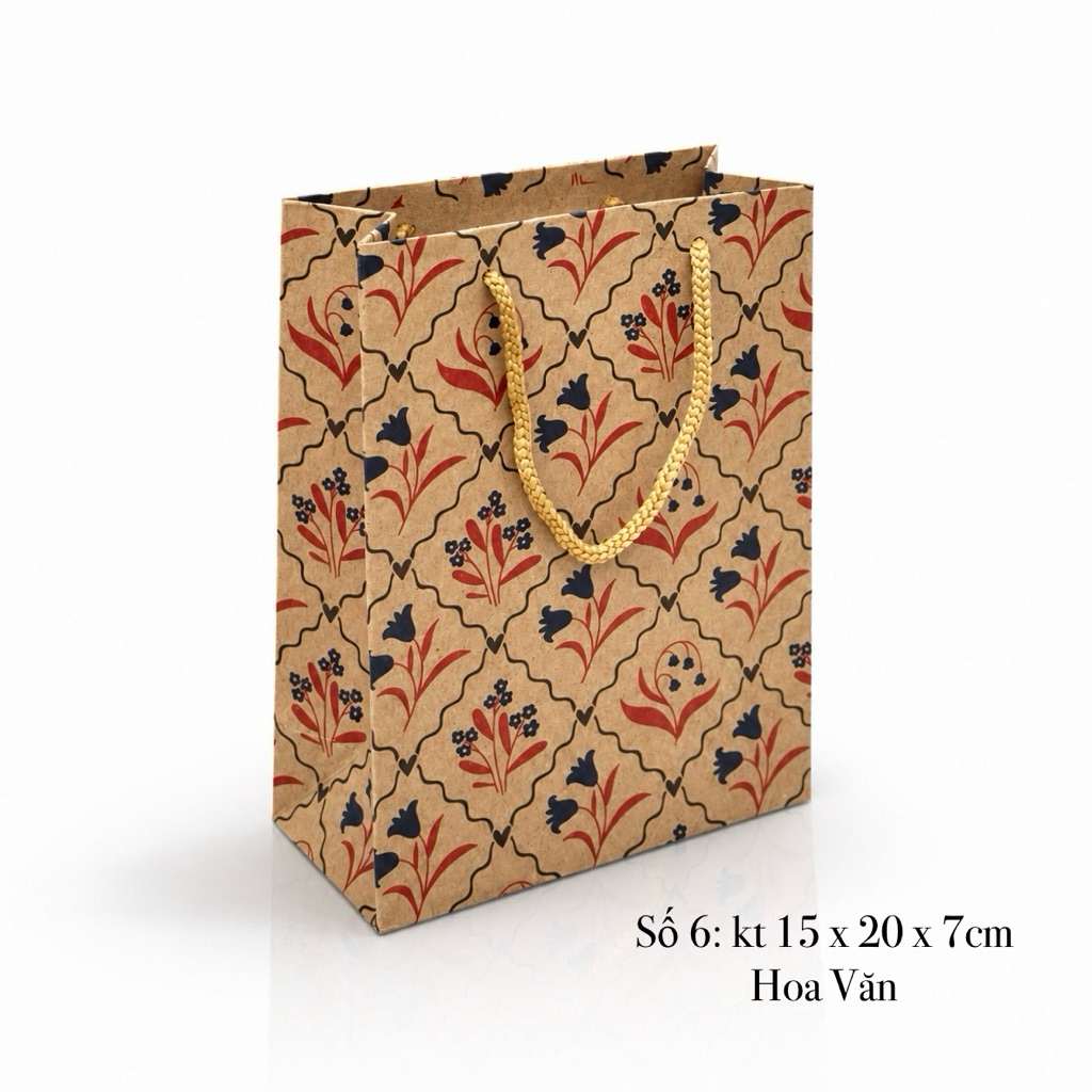 10 ถุงของขวัญ - ถุงของขวัญกระดาษ ขนาด: 15 x 20 x 7 s6