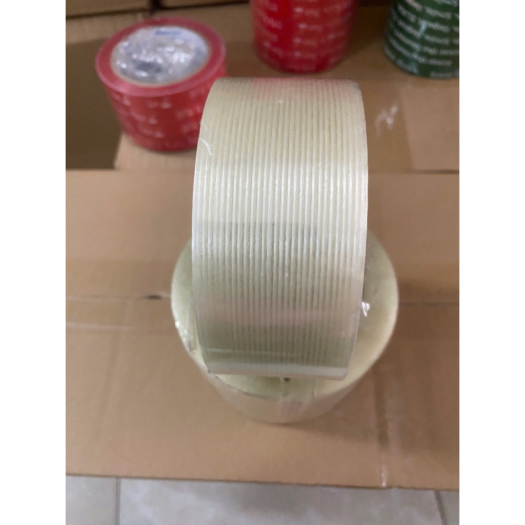 GLASSES FIBER MESH ADHESIVE TAPE 48MM x 45M – SUPER STRENGTH-RESISTANT, TEAR-RESISTANT
