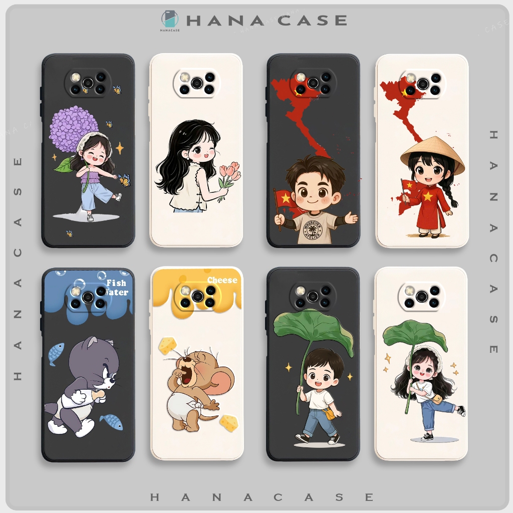 เคส Xiaomi Poco X3/Poco X3 NFC/Poco X3 Pro ขอบเหลี่ยม ยืดหยุ่น น่ารัก