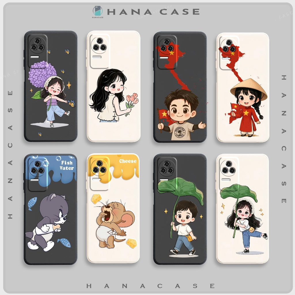เคส Xiaomi Redmi K40S / Poco F4 5G / K50 5G / K50 Pro ขอบเหลี่ยม ยืดหยุ่น น่ารัก