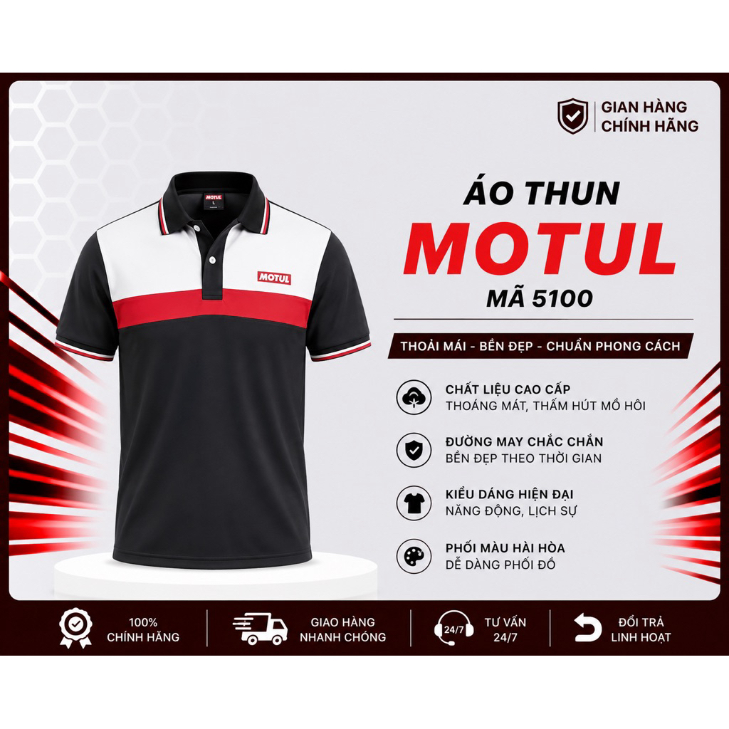 เสื้อยืด MOTUL PREMIUM รุ่น 5100 - LIMITED EDITION