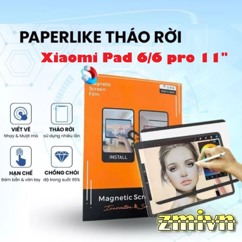 สติกเกอร์กระดาษเหมือนแม่เหล็กแบบถอดได้สําหรับ Xiaomi Pad 6 / Mipad 6 pro 11 นิ้ว