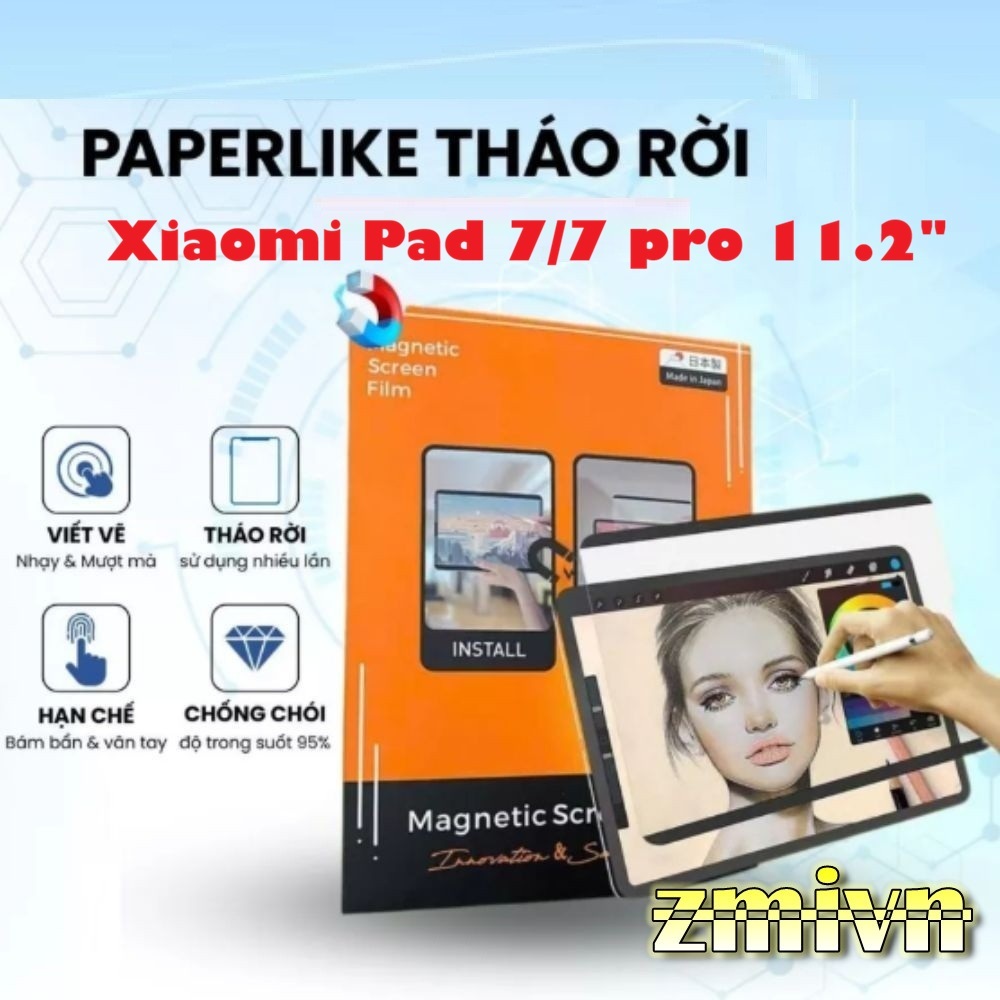 สติกเกอร์กระดาษเหมือนแม่เหล็กแบบถอดได้สําหรับ Xiaomi Pad 7 / Mipad 7pro 11.2 นิ้ว