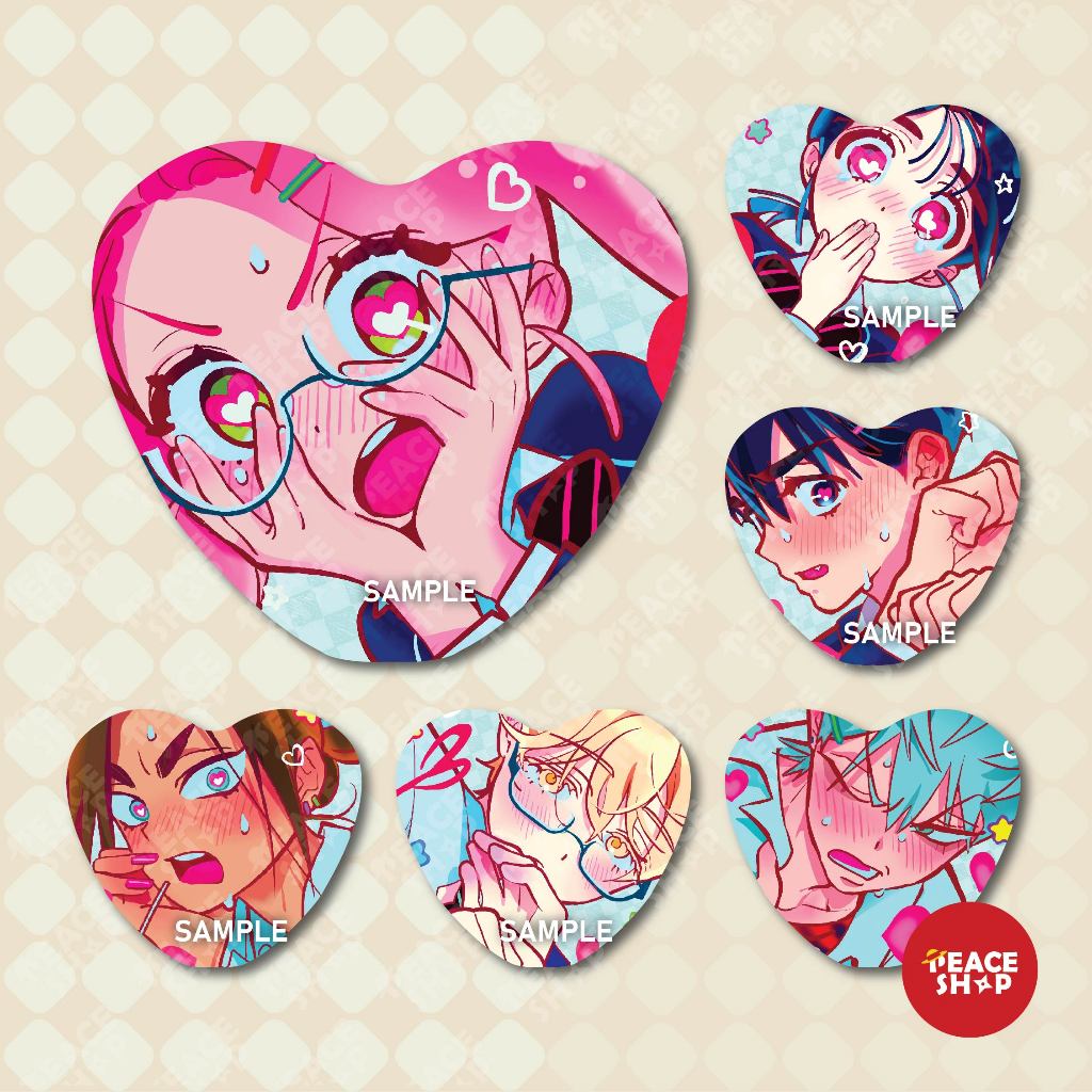 Alien Stage Heart Badge Anime Alien Stage Glitter Badge HH178.1