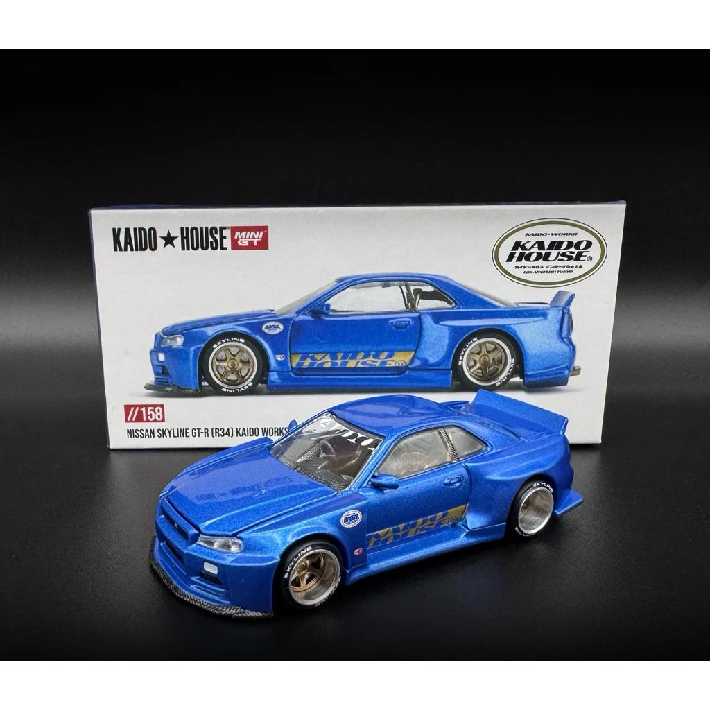Mini GT Kaido House Nissan Skyline GT-R(R34) รถโมเดล