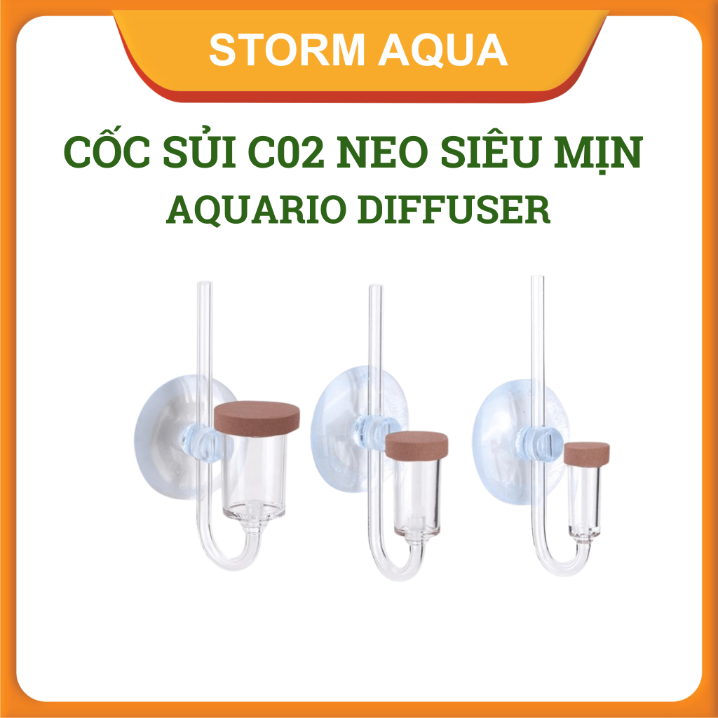 AQUARIO DIFFUSER Super Smooth C02 NEO Effervescent - C02 Canopy สําหรับตู้ปลา