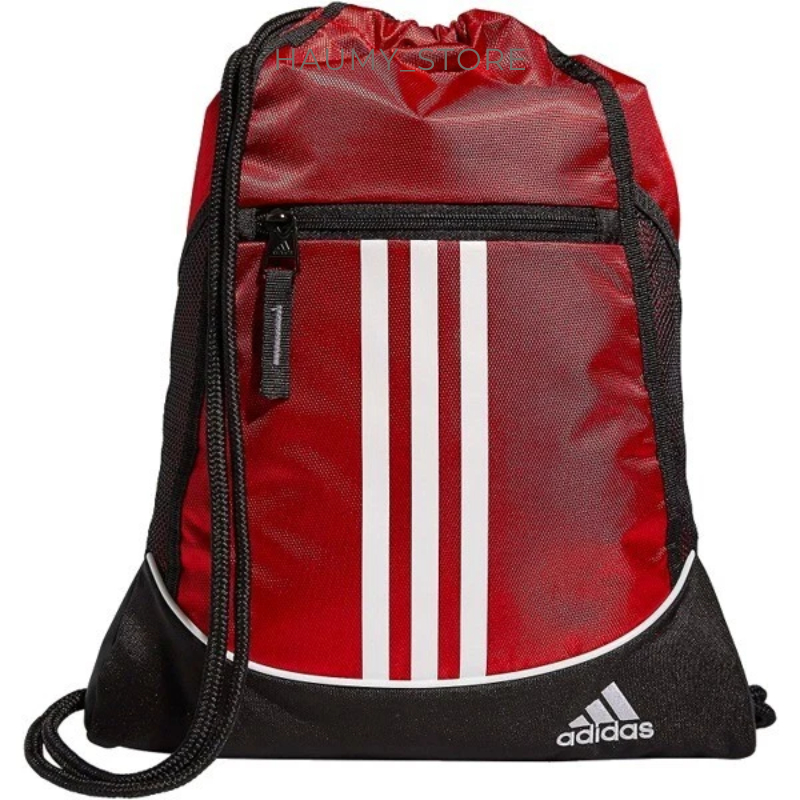 Adidas Alliance II Drawstring Backpack - สีแดง